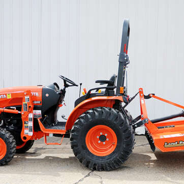 Kubota Tractor Rental with brush cutter