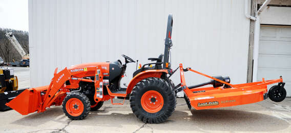 Kubota Tractor Rental with brush cutter