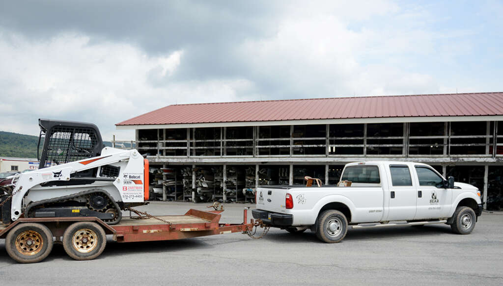 Bear Rental truck ready to make a delivery