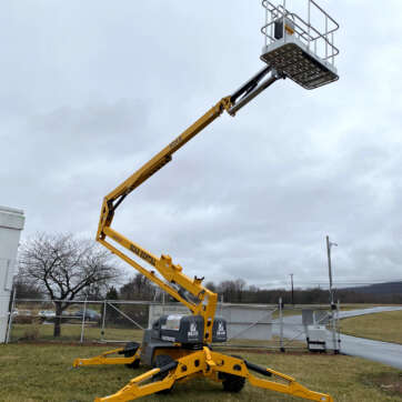 Haulotte 55XA lightweight self-propelled boom lift rental